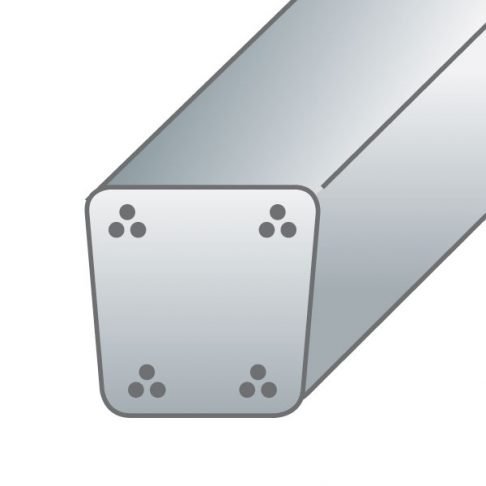Stâlpi din beton precomprimat 8X8,5cm-4,5m cu 4 toroane