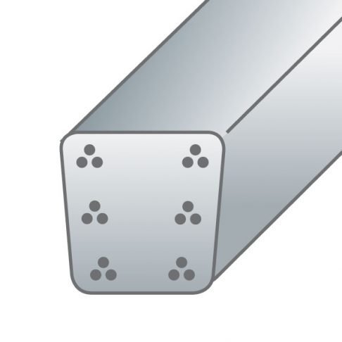 Stâlpi din beton precomprimat 8X8,5cm-4,5m cu 6 toroane